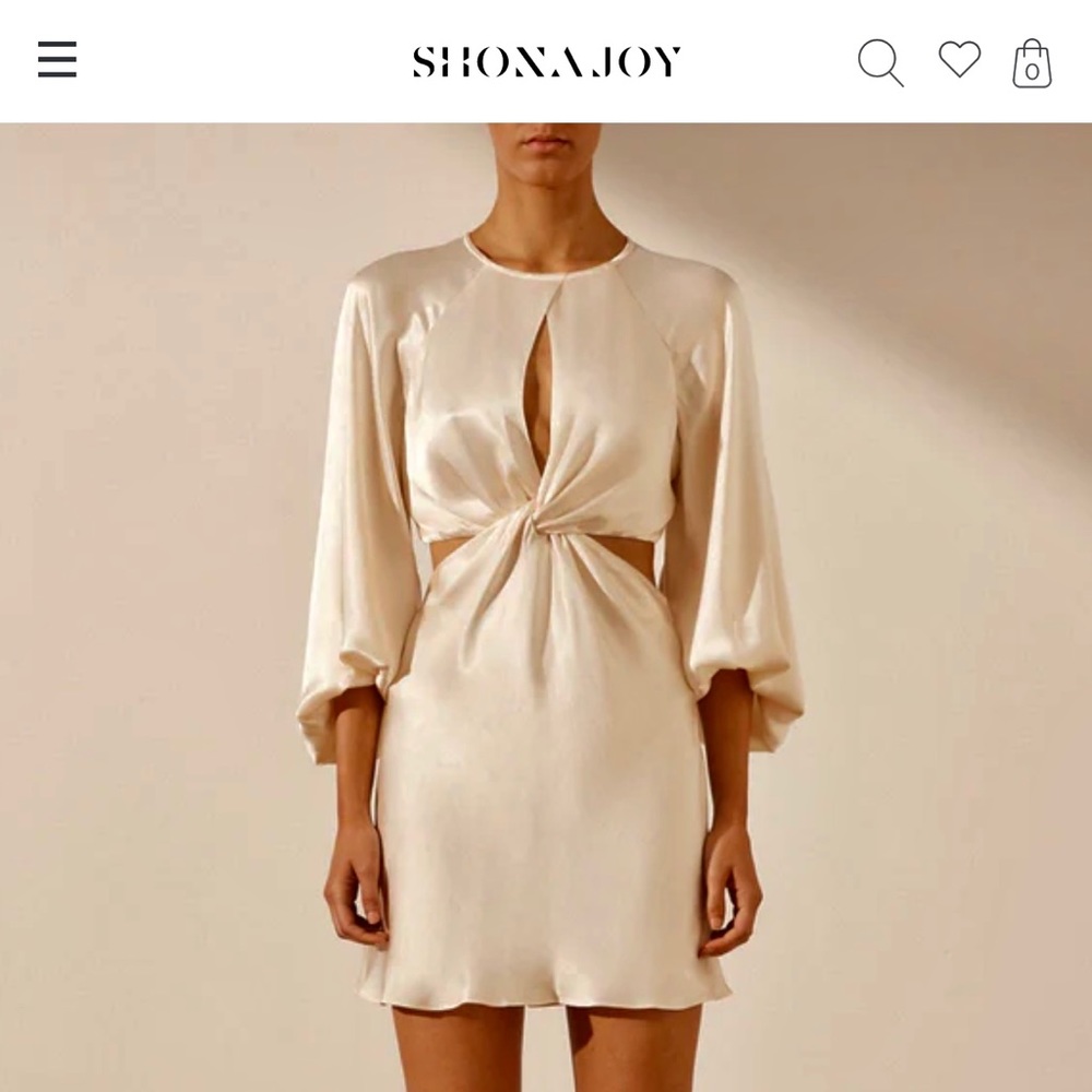 Shona Joy mini dress size 4 Desert Rose